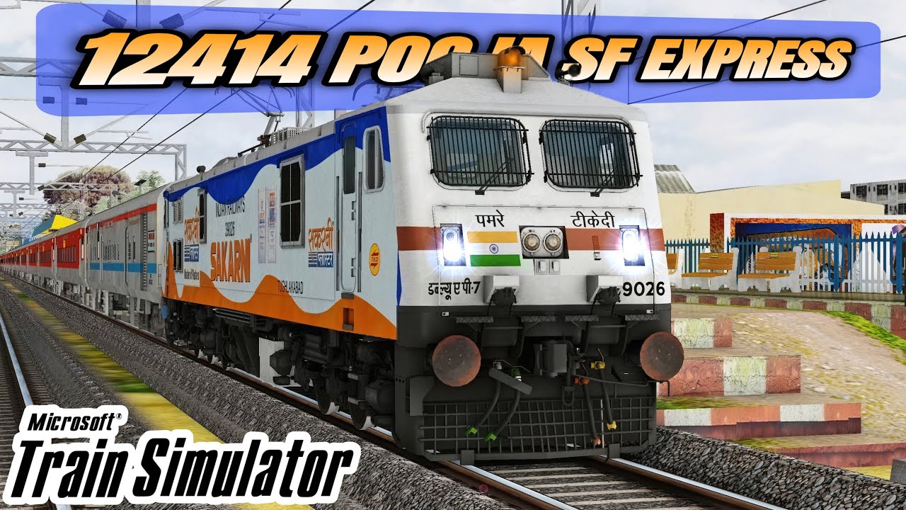 🔴MSTS 🚂12414 Pooja Sf Express Loco Change At Delhi || WAP 7 | JOURNEY ...