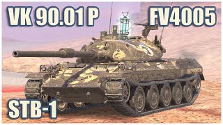 STB1, FV4005 & VK 90.01 (P) • WoT Blitz Gameplay