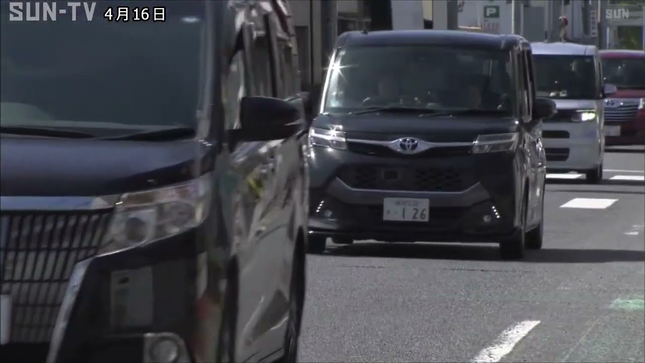 A collision between a light truck and a pedestrian in Himeji