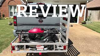 Harbor Freight Aluminum Trailer to haul my lawnmower around. Haul-Master.  #trailer