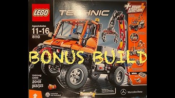 BONUS BUILD - Unimog - 8110 - Lego Time-Lapse