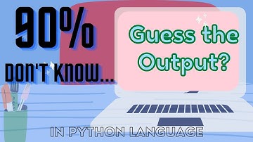 Guess the Output of Python code snippet || Do you know this? | also check description for more video