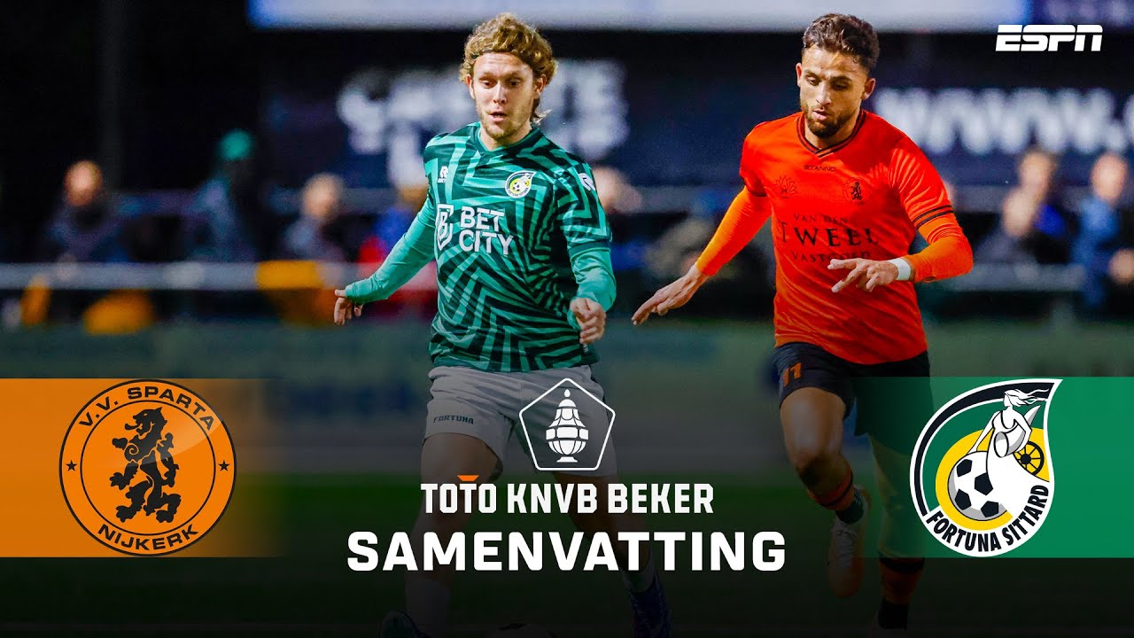 HALILOVIC moet MINUTEN WACHTEN op nemen PENALTY🤯 | Samenvatting Sparta Nijkerk - Fortuna Sittard