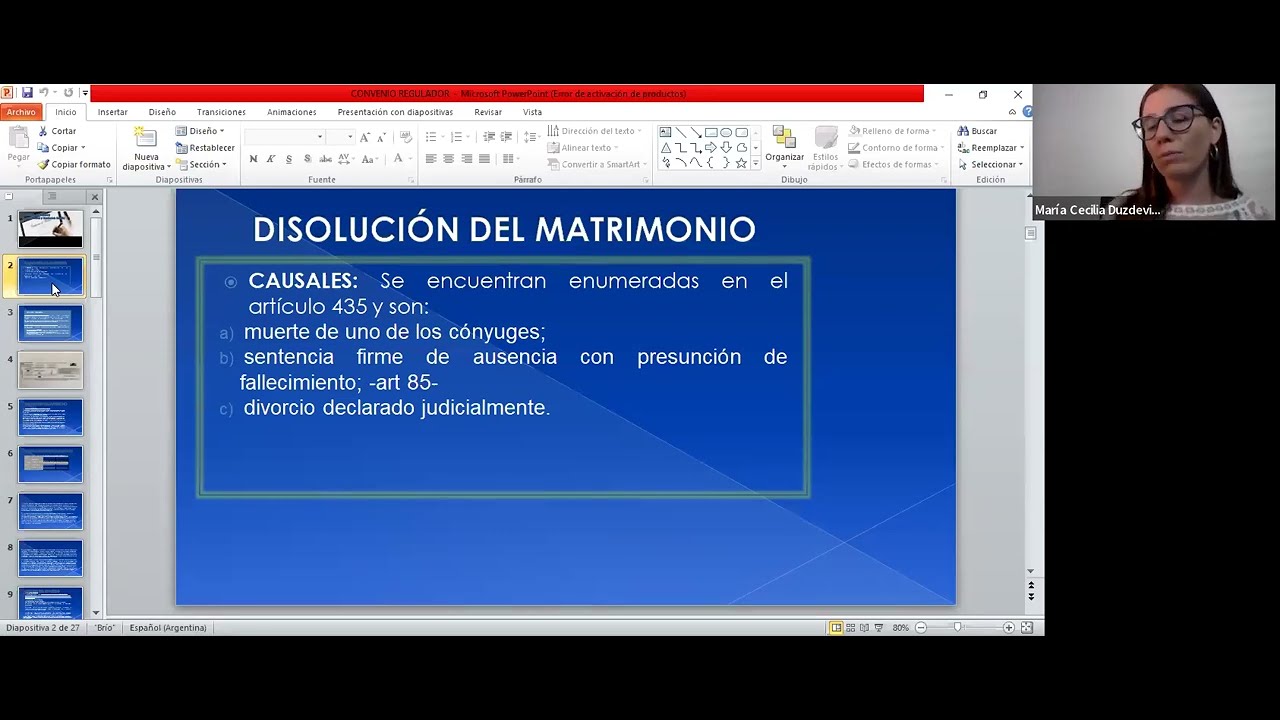 Convenio regulador en el divorcio
