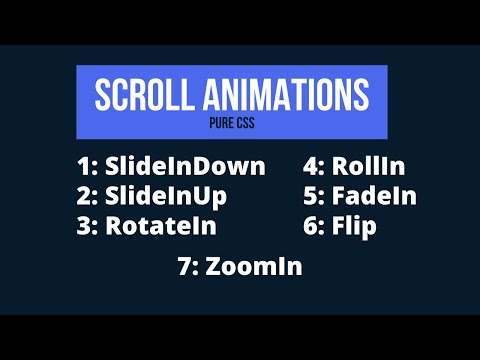 Beautiful Scroll Animations For Website