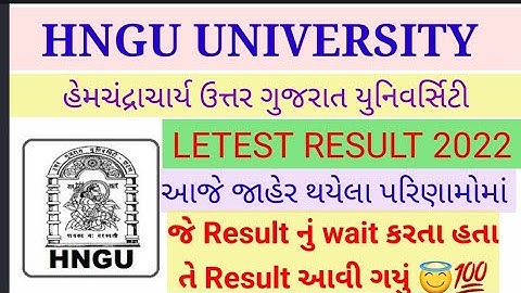 Letest result Hngu 2022 - hngu result update - Hngu result today - Hngu result - Hngu news today
