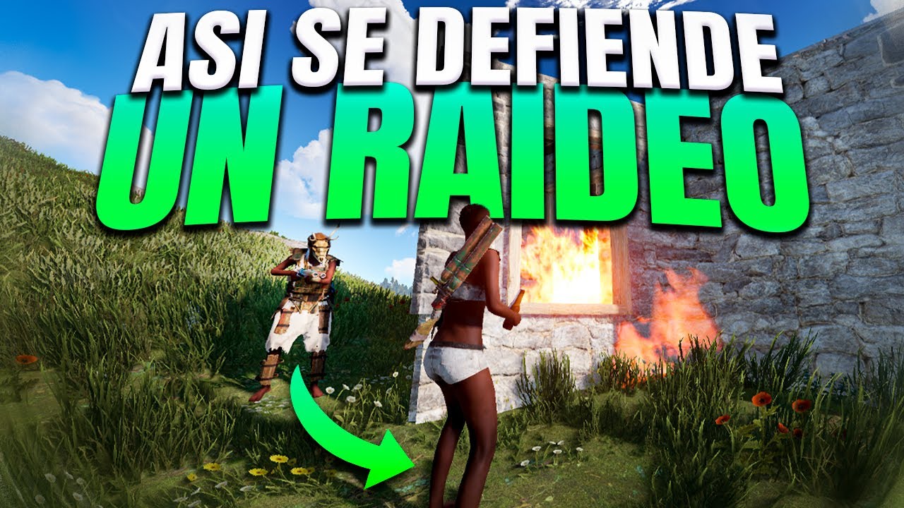 COMO DEFENDERTE de un RAIDEO- RUST - Gameplay español