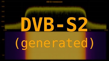 DVB-S2 RF spectrum waterfall - generated