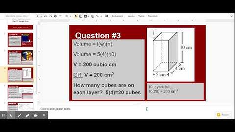 Volume Tutorial Videos Day 37 Google form - Google Slides