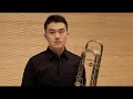 Bass Trombone J.S.Bach Cello Suite No.4 バストロンボーン 大関一成　バッハ 無伴奏チェロ組曲 第4番