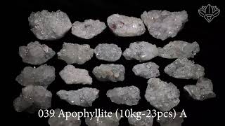 HIMALYA QUARTZ - 10kg Natural Apophyllite Cluster 23 Pieces
