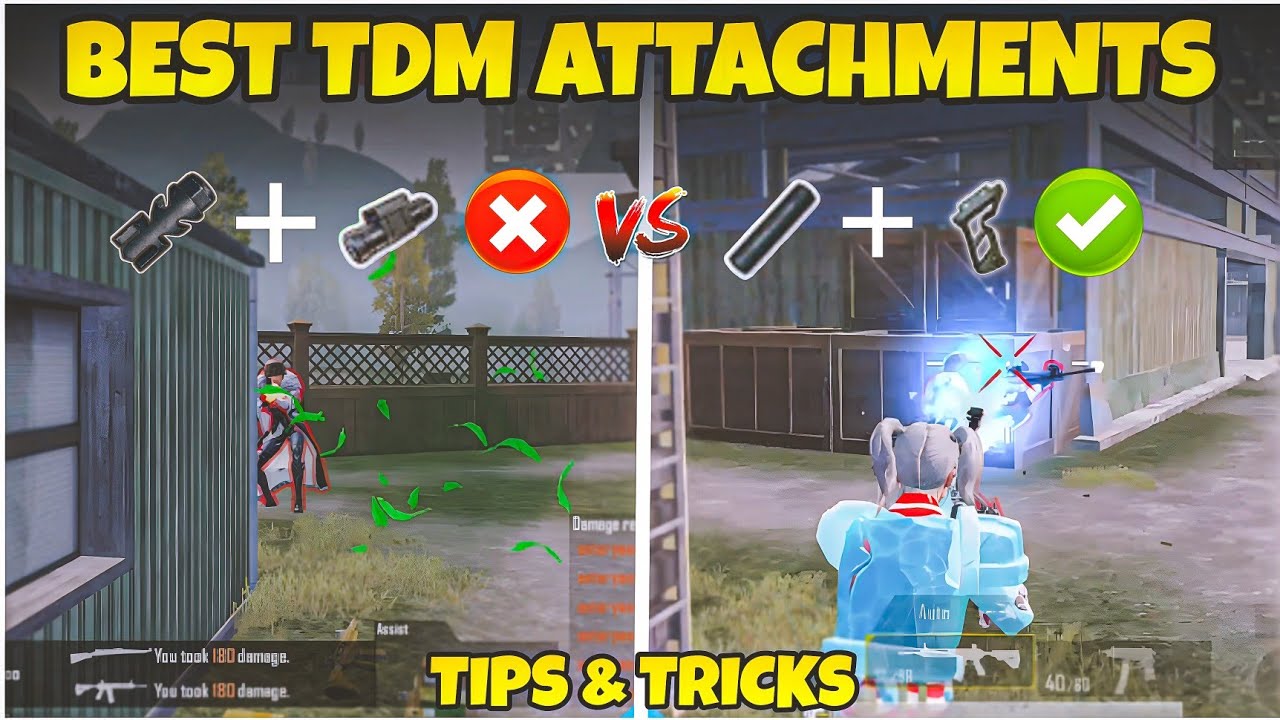 BEST TDM ATTACHMENTS TO CONNECT MORE HEADSHOTS IN CLOSE RANGE | BGMI ...