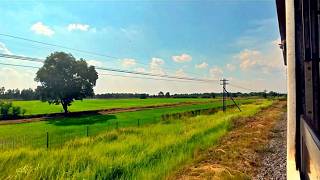 Bangkok to Lopburi Train Ride 🇹🇭 Scenic Window View | Thailand 4K screenshot 3