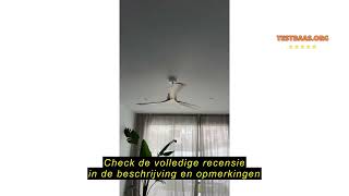 Review Createwind Large Dcplafondventilator Zwart 6 Snelheden,Stille, Programmeerbare Timer,Dubb