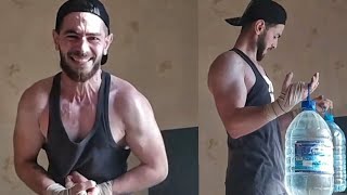 Biceps exercises at home and superset 21( Evde qol qabağı məşqi ve superset 21)
