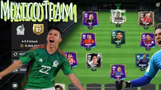 Building the Mexico squad in Fc Mobile!