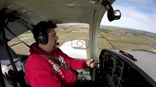 PRIVATE PILOT STUDENT LANDING AN AMD CH2000
