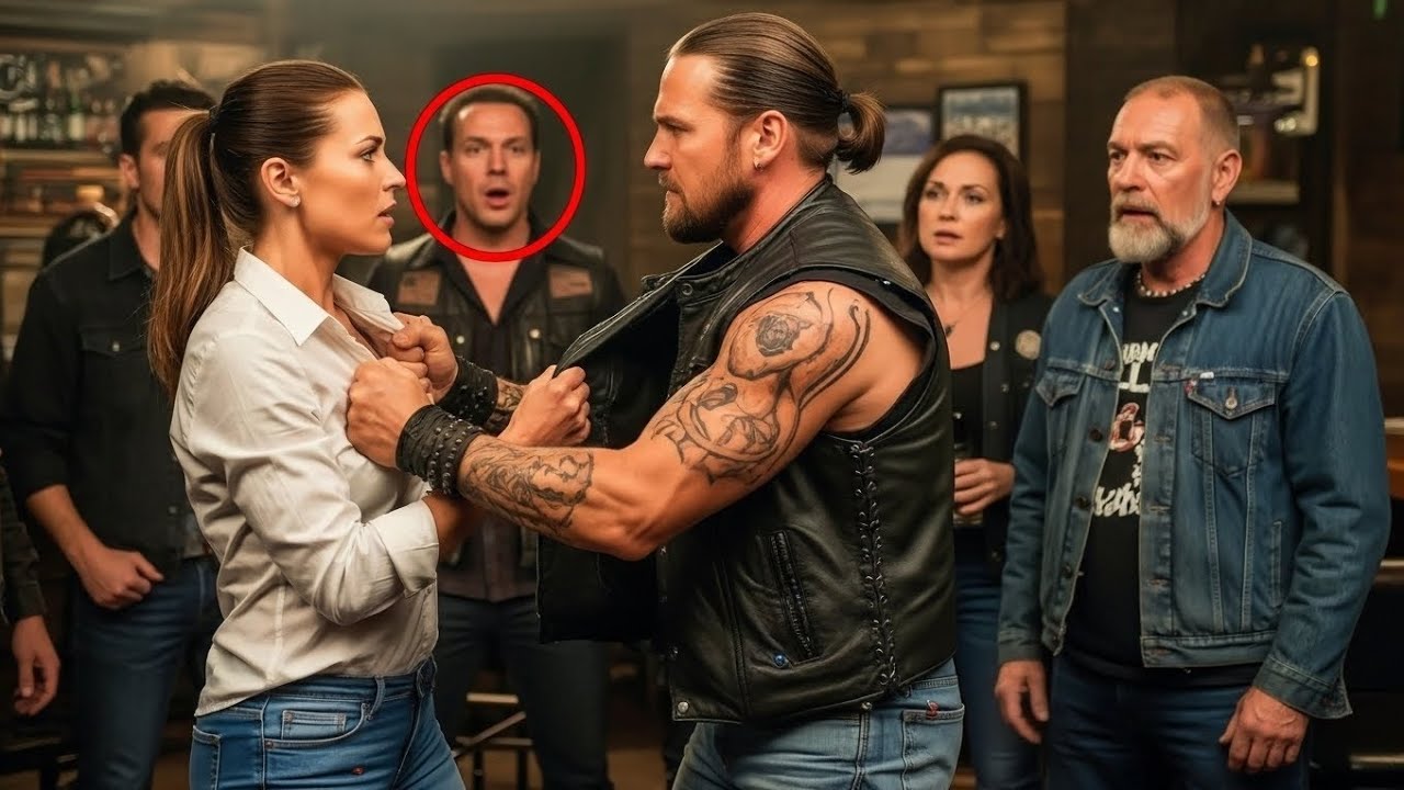 Biker Ripped the Waitress’s Shirt — What He Saw Froze the Whole Bar