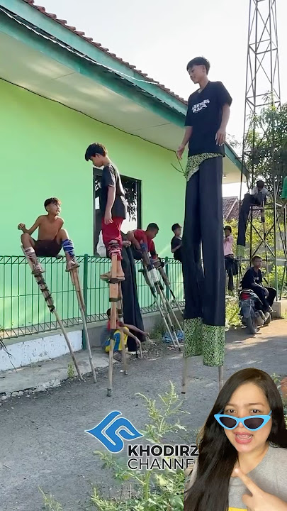 KAKI PANJANG JOGET DANGDUT‼️ #jaranan #psht #koplo #pshtpusatmadiun  #dangdut #egrang #indonesia