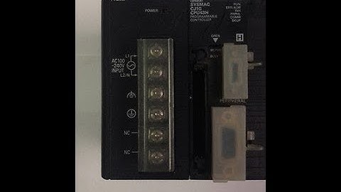 connexion plc omron cj1g cpu43h