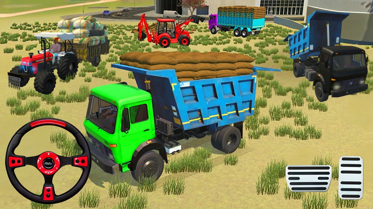 🔴Drive JCB and Uploading 🪨🏗Stone From Dumper🌋 Truck in Game 