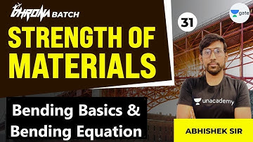 Bending Basics , Bending Equation | L:31 | Strength of Materials | GATE 2022 | Civil Engineering