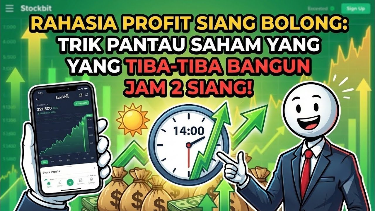 Rahasia Profit Siang Bolong: Trik Pantau Saham yang Tiba-tiba Bangun Jam 2 Siang!