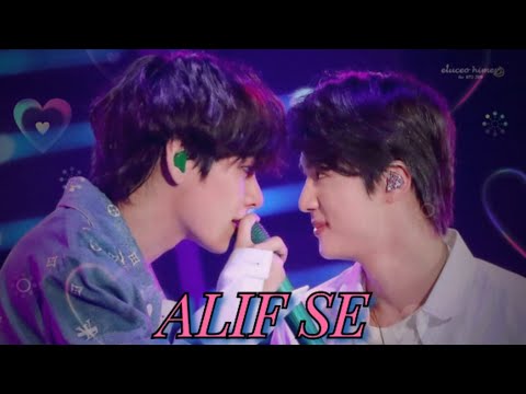 Alif Se - BTS Taejin Edit || Taejin Hindi FMV || BTS Bollywood Edit