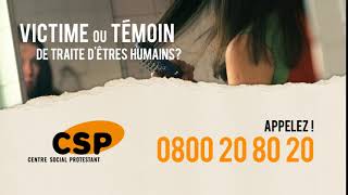 Campagne Victime ou témoin de traite d'êtres humains