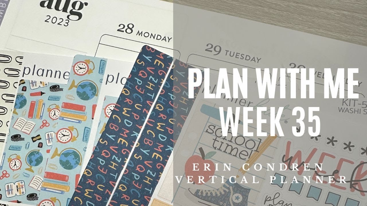 Week 35 Plan with Me | Vertical Planner - YouTube