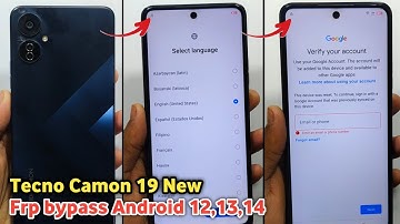 Tecno Camon 19 New Frp Bypass Android 12,13 || Tecno Camon 19 Frp Unlock Without PC || Google Bypass