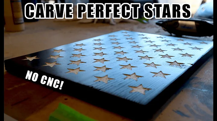 How to Carve PERFECT Stars for your Wooden American Flags! No CNC! Super Easy DIY