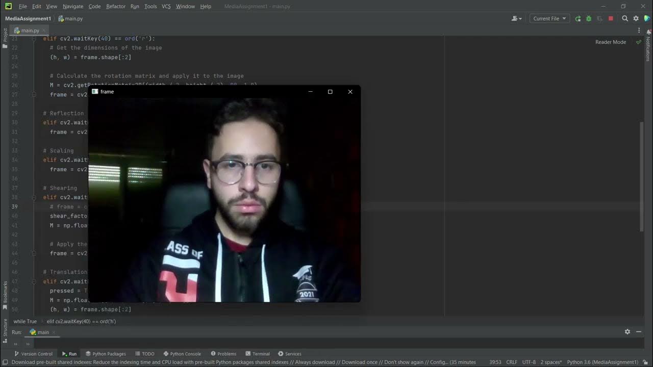 Scaling, Rotating, Translating, Shearing and Reflecting a Frame based