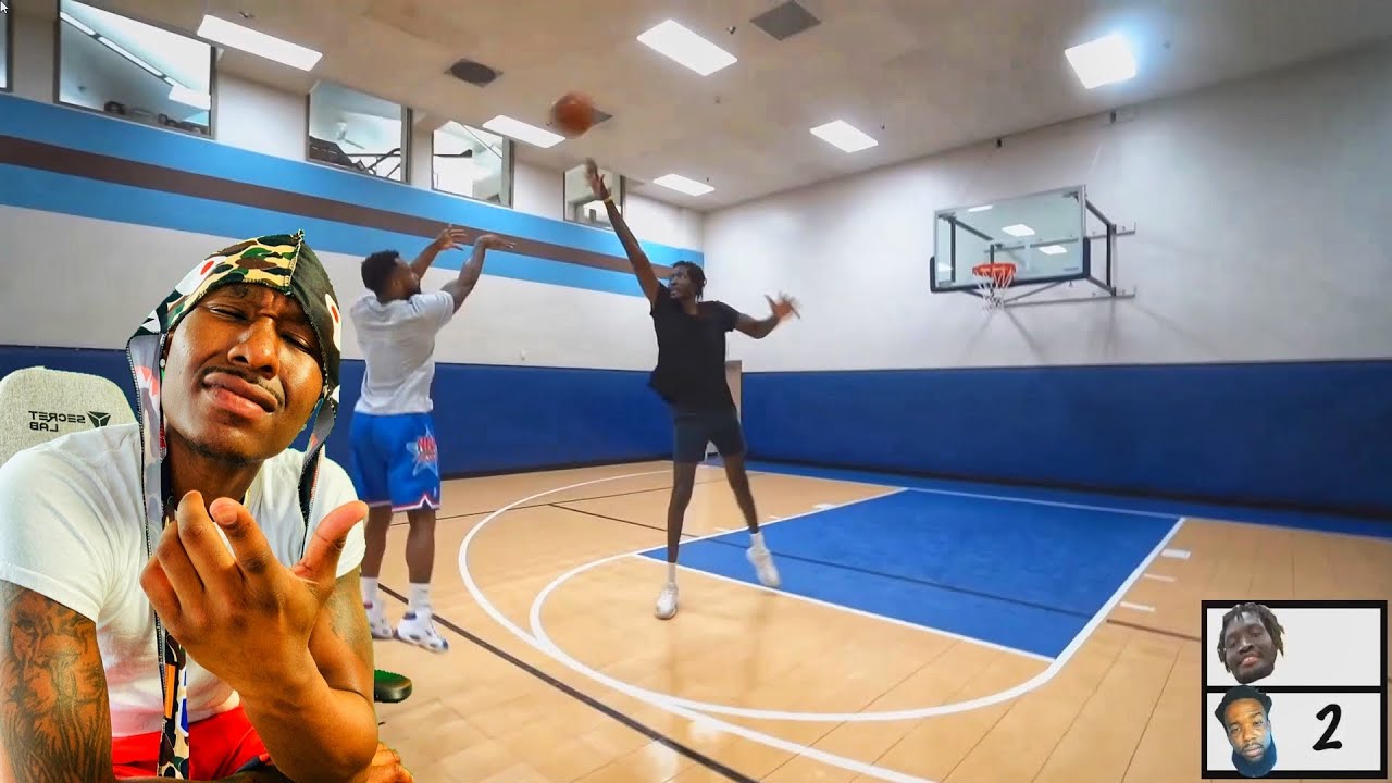 Duke Dennis Reacts To CashNasty 1v1 Basketball Against 7'5 Giant Hooper