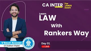 Demo Lec 01: Introduction | CA Inter Law Nov24 | ICAI New Pattern Regular Batch | CA Shubham Singhal