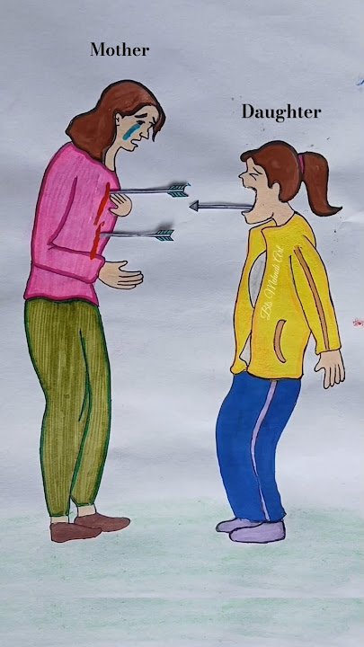 This should not be done 😢  #mother #daughter #drawing #trending #btsmehndiart #shorts