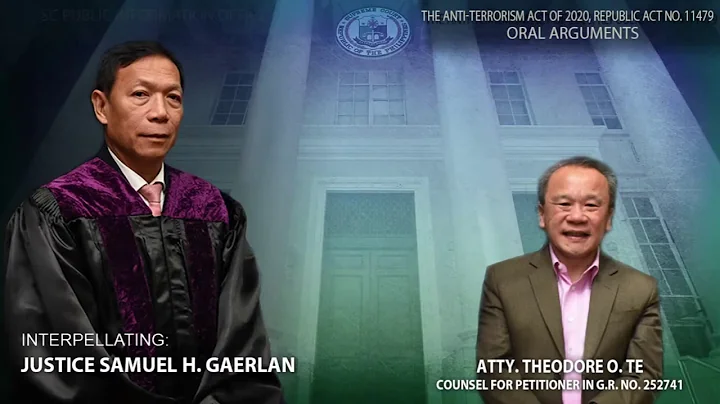 JUSTICE GAERLAN VS ATTY TE DURING THE 4th ORAL ARG...