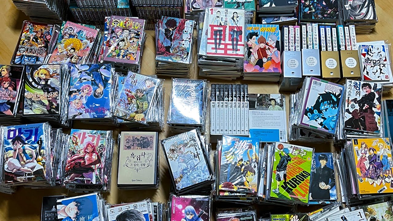 vlog. 만화책이 미어터지는 방을 정리하자!