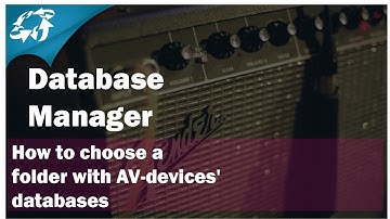 AVCAD Database Manager - How to choose a folder with AV-devices