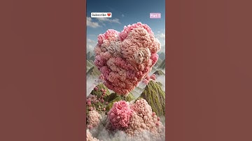 Floating Flower Heart: A Beautiful Dream World #Wow #Cute #Future