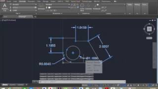 dimensioning a drawing in AutoCAD