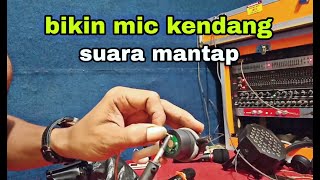 cara soleder dan merakit mic kendang