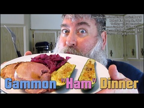 How To Make GAMMON HAM, RED CABBAGE & ZUCCHINI - Day 16,561