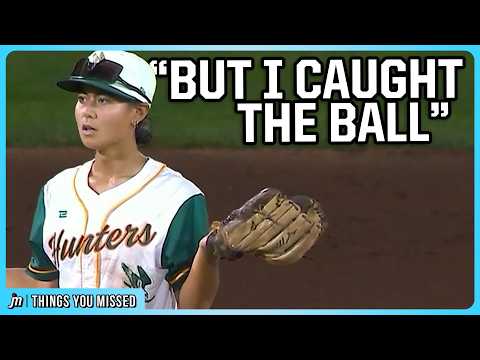 Umpire wasn't paying attention when the shortstop caught the ball | Things You Missed
