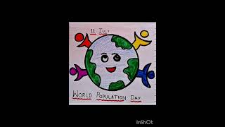 Easy Poster On World Population Day 11 July