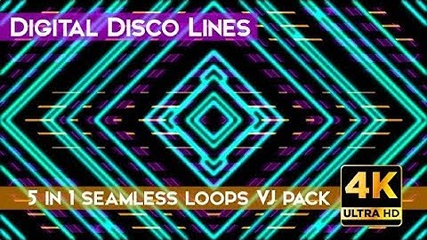 Digital Disco Line VJ Loops | Videohive Project Templates