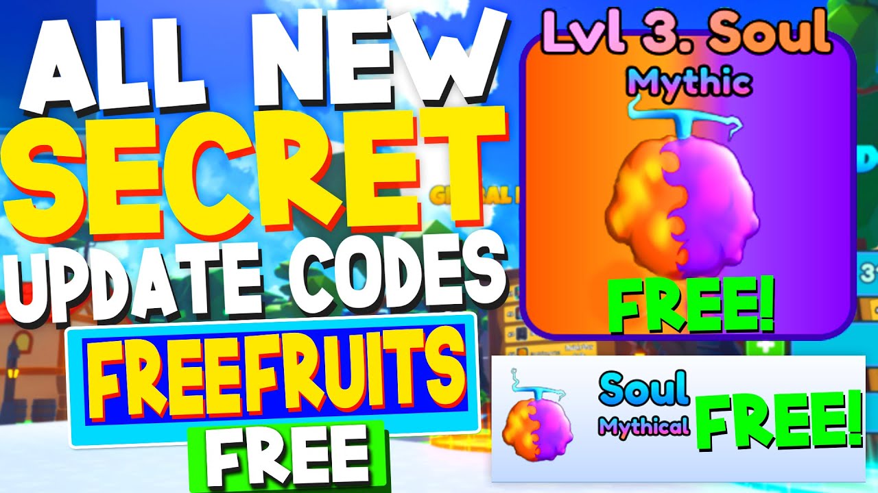 ALL NEW *SECRET* UPDATE CODES in ONE FRUIT SIMULATOR CODES! (Roblox One  Fruit Simulator Codes) 