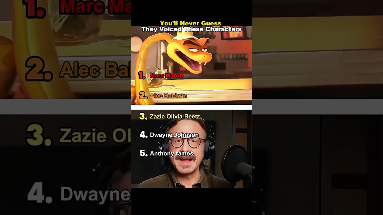 Are these celebrities the voices of your favorite characters?!