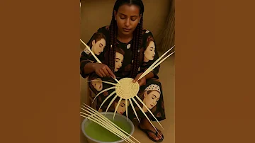 Eritrean Kunama Woman Weaving Traditional Fan Eritrea Ethiopia Kunama Foryou 