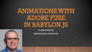 Creating glTF Animations with Adobe Fuse for BabylonJS